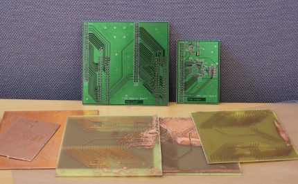 [Photo: SuperVidel prototype boards]