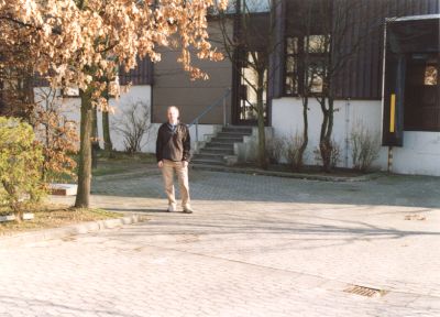[Photo: Harry standing in the delivery area]