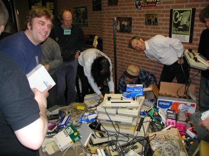 [Photo: Atari trash corner]