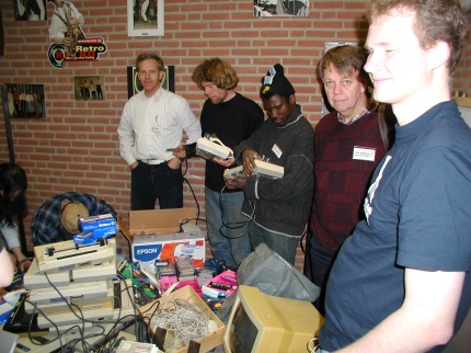 [Photo: Atari trash corner]