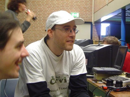 [Photo: TWW and Bunsen]