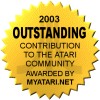 [Image: Outstanding contribution to the Atari community]