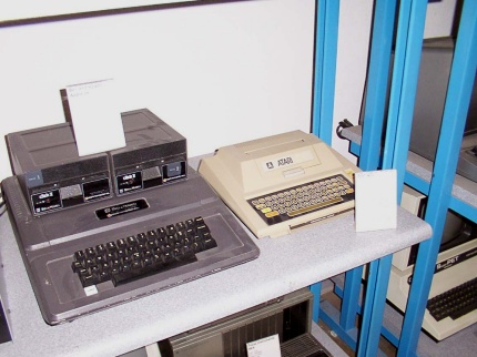 [Photo: Atari 400 8-bit system]