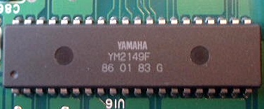 [Photo: Yamaha YM2149F]