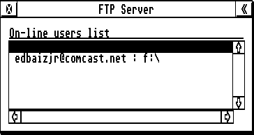 [Screen-shot: FTP session statistics]