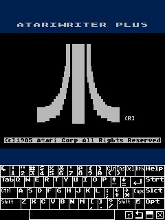 [Screen-shot: iPaq Atariwriter Plus]