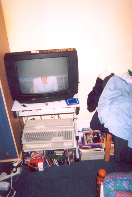 [Photo: Chris Holland's room]