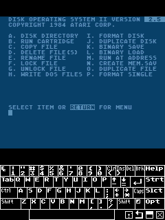 [Screen-shot: iPaq DOS 2.5]
