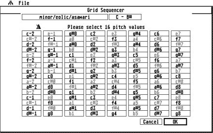 [Screen-shot: Grid Sequencer 3]