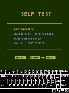 [Screen-shot: iPaq self-test]
