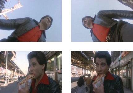 [Screen-shot: The Tony Manero Strut and double-decker pizza]