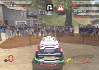 [Screen-shot: 2D crowds spoil the otherwise superb graphics]