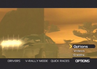 [Screen-shot: Options menu]