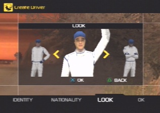 [Screen-shot: Selecting your appearance - how vain are you?]