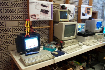 [Photo: Atari area]