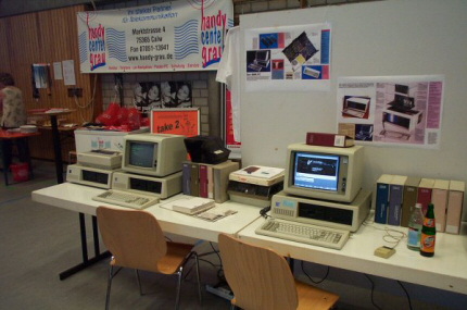 [Photo: IBM PCs]