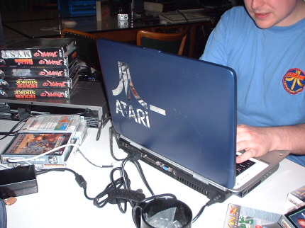 [Photo: Atari notebook!]