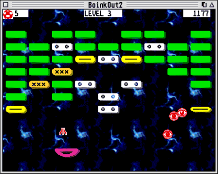 [Screen-shot: BoinkOut2 in action]