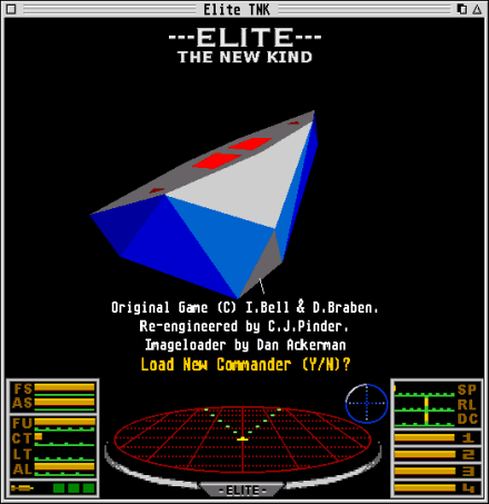 [Screen-shot: Elite TNK welcome screen]