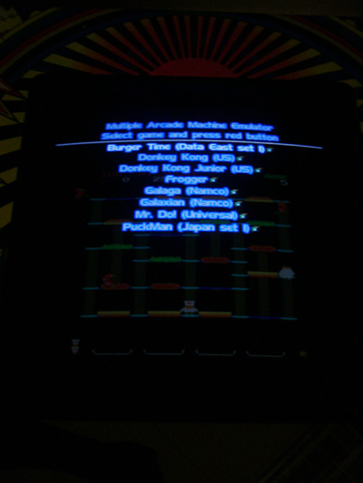 [Photo: The menu system (Launcher)]