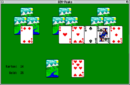 [Screen-shot: GEM Peaks in action]