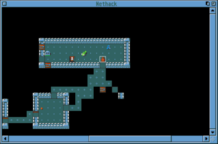 [Screen-shot: GEM NetHack in action]