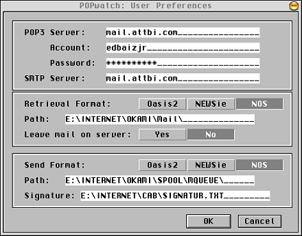 [Screen-shot: User Preferences dialog]