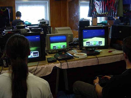 [Photo: Air Cars running at last]