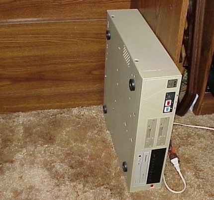 [Photo: Box of tricks under desk]