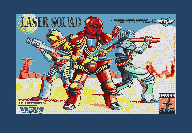 [Screen-shot: Laser Squad title screen]