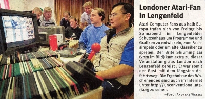 Article from local newspaper