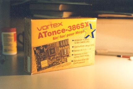 [Photo: ATonce-386SX box]