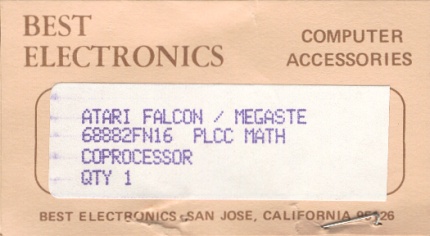 [Photo: MC68882-FN16 from Best Electronics]