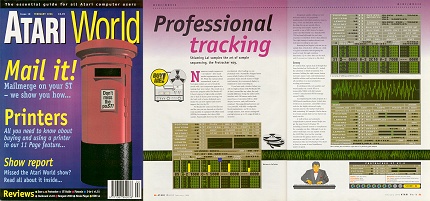 [Image: Atari World 10 cover and ProTracker review]