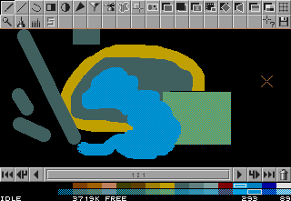 [Screen-shot: Chroma Studio ST beta, drawing primitives]