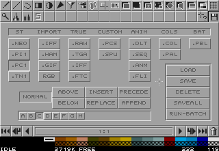 [Screen-shot: Chroma Studio ST, load file]