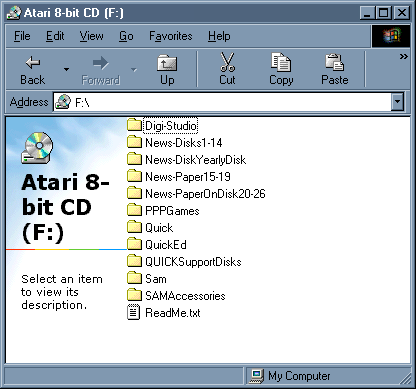 [Screen-shot: Contents of DGS CD-ROM]