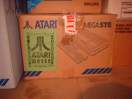 [Photo: Mega STE box]