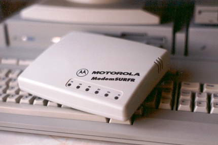 [Photo: Modem with Mega STE]
