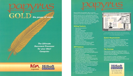 [Photo: Papyrus box front and rear artwork]