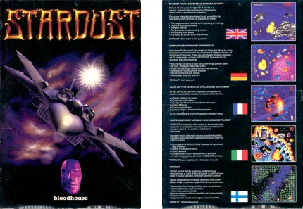 [Photo: Stardust box front and rear artwork]