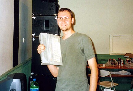 [Photo: TWH and his Atari]