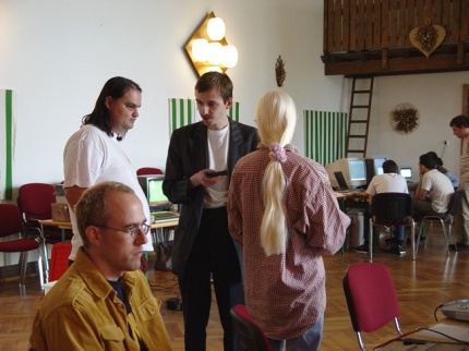 [Photo: The Czechs and Bunsen of the WGL]