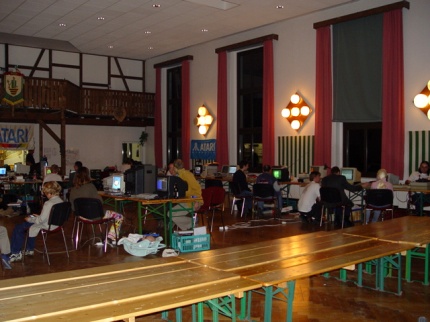 [Photo: Gaming with the kids from next door]