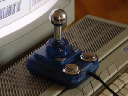 [Photo: Shiny Competition Pro joystick]