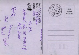 P�edem p�ipraven� pohlednice z akce A� 2000.