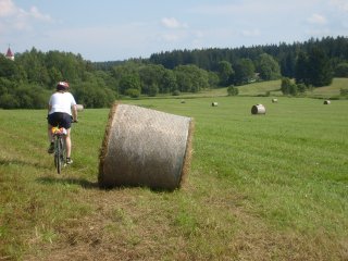 Pozor na pravidlo o p�ednosti kombajnu p�ij�d�j�c�ho zprava. :-)