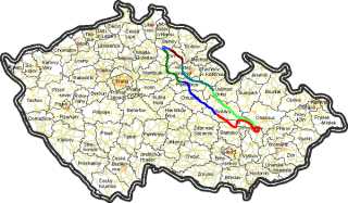 Mapa trasy cykloakce KOALA 2003